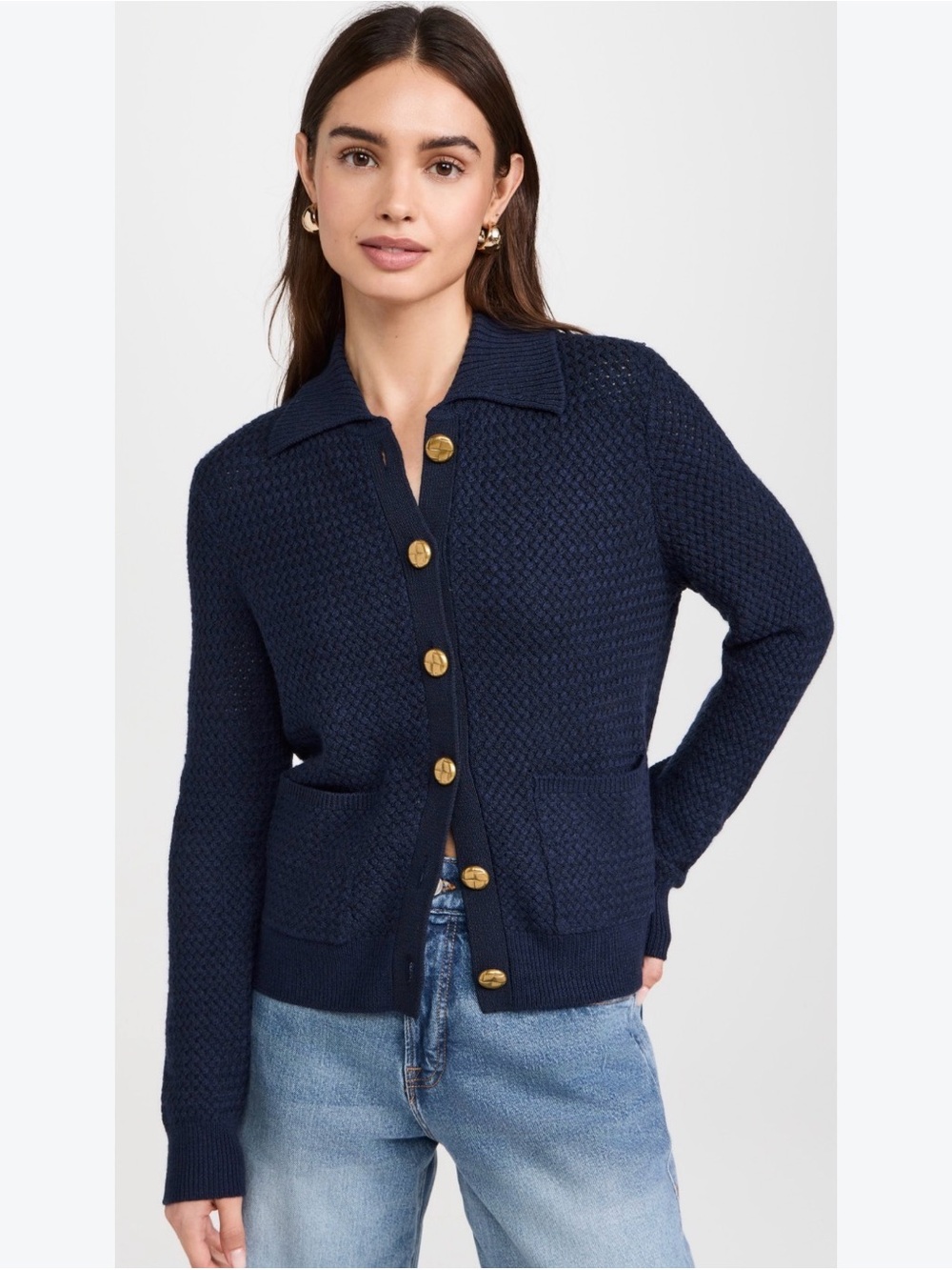 rag & bone Jax Button-Front Knit Cardigan Sweater